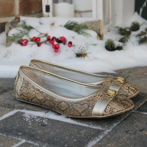 Anne Klein Sport 'Balbina' Snakeskin Flats